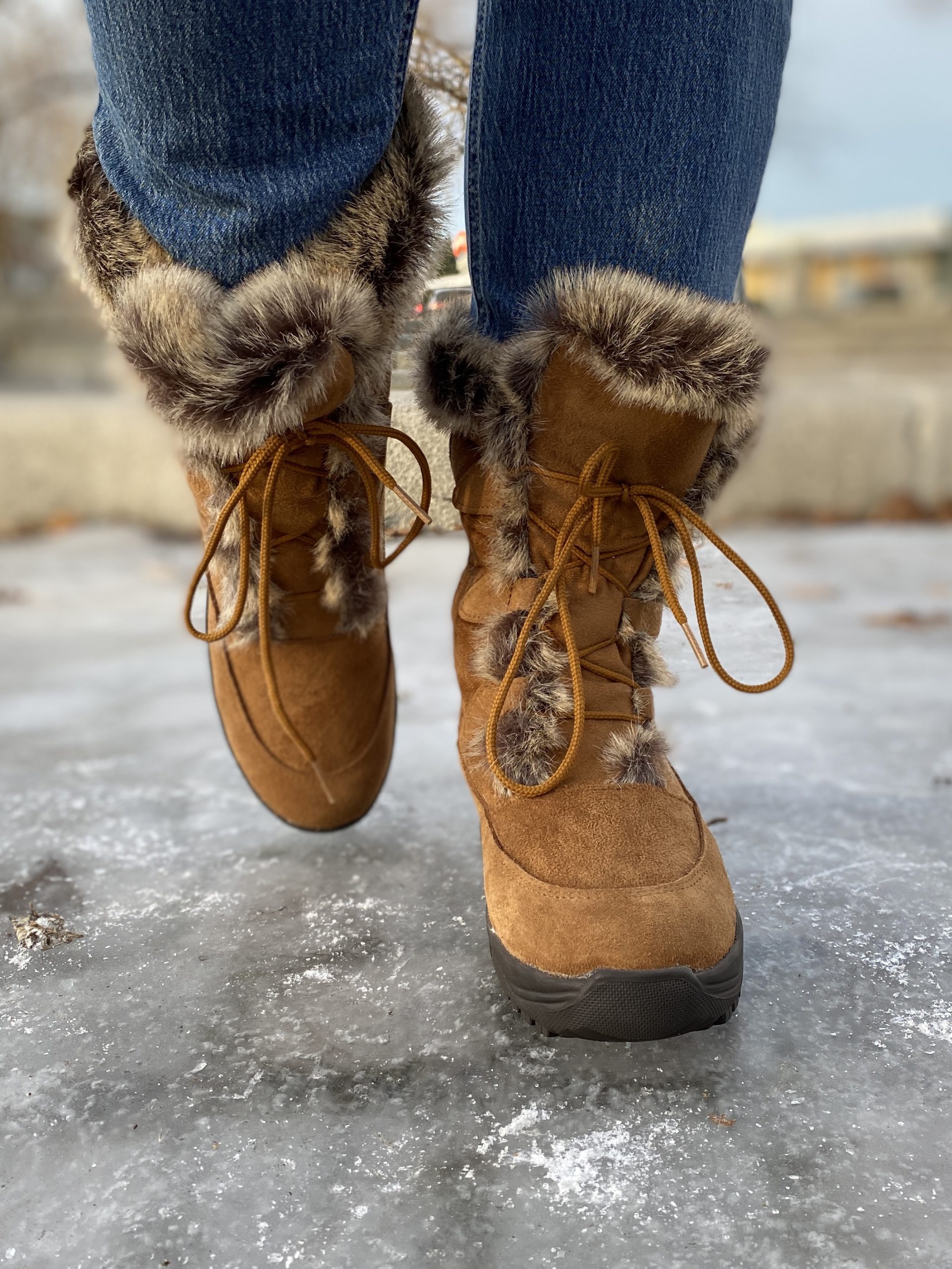 IceWalkers Boots Piggsko Caramel Trapes Sko