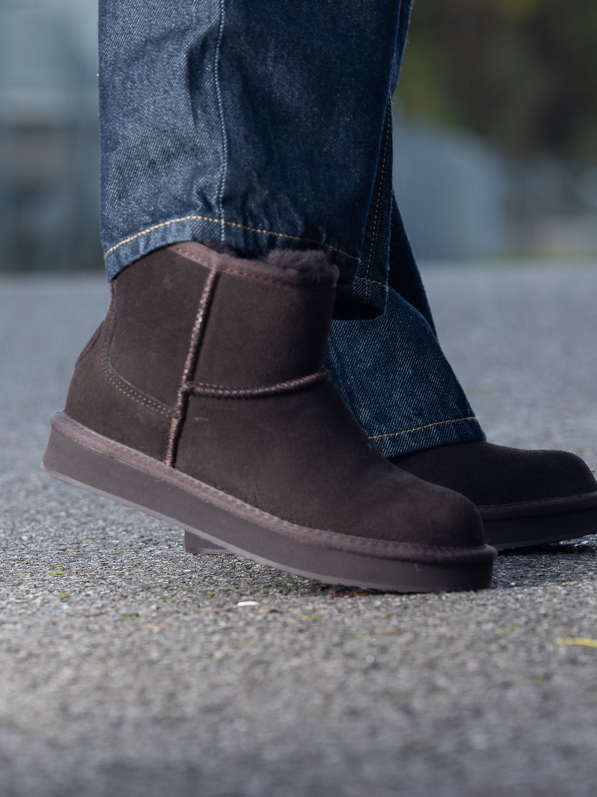 Nadigo Sheepskin Mid Dark Brown