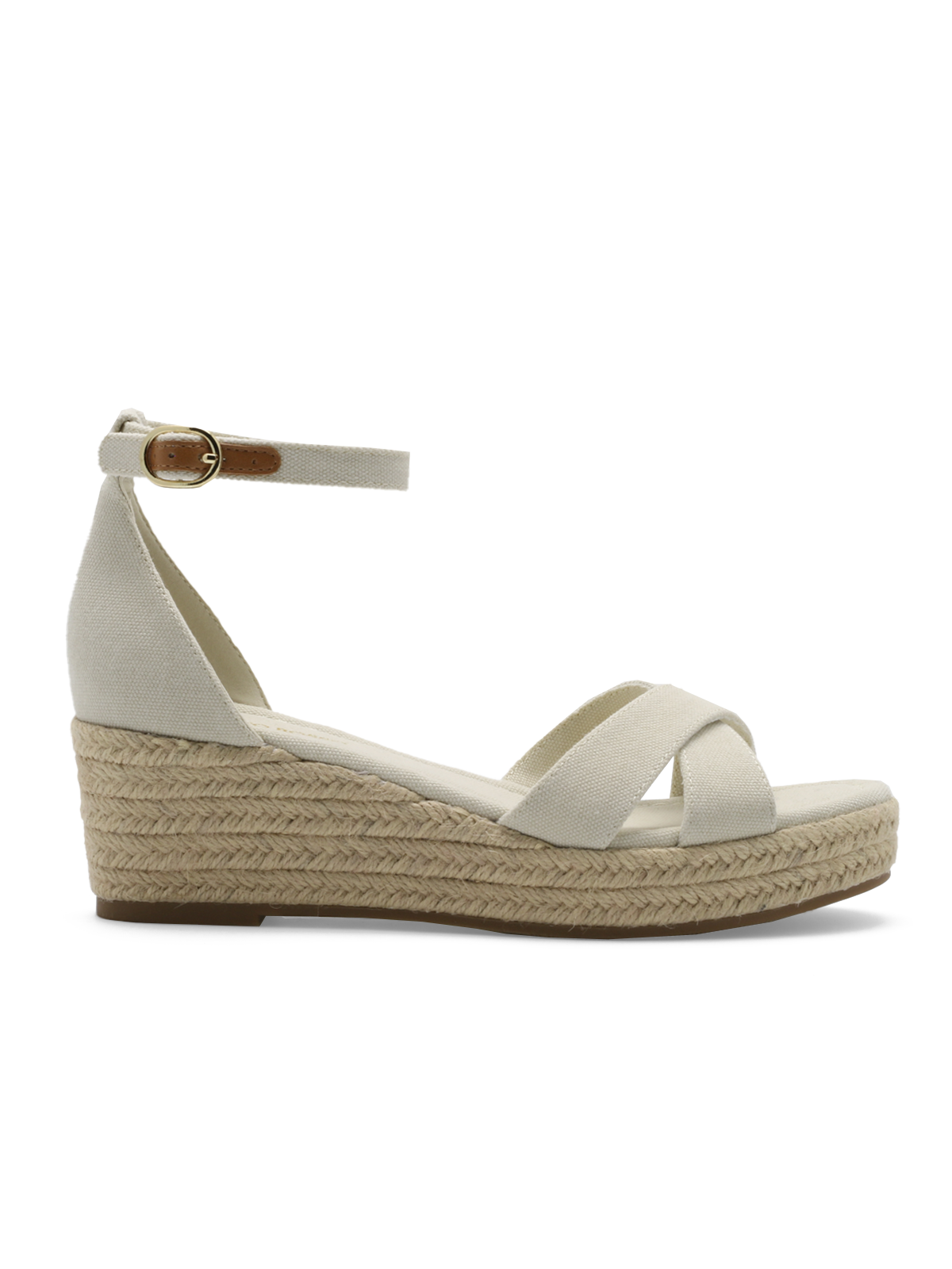 Azra Espadrille Wedge Cream