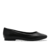 Trieste Ballerina Leather Black