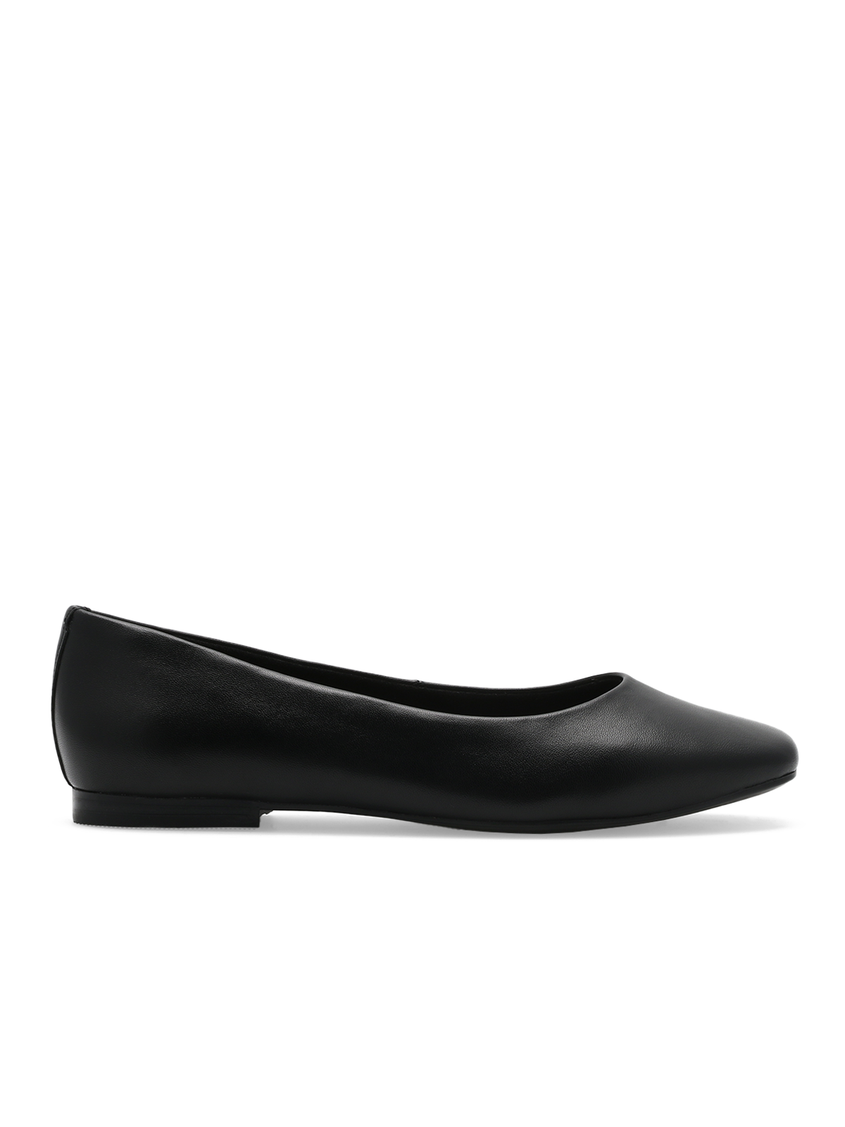Trieste Ballerina Leather Black