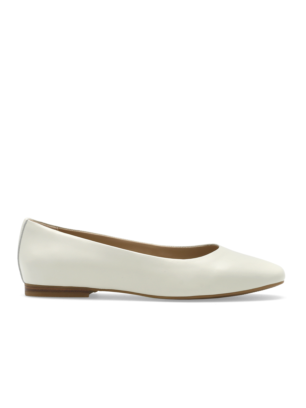 Trieste Ballerina Leather Cream