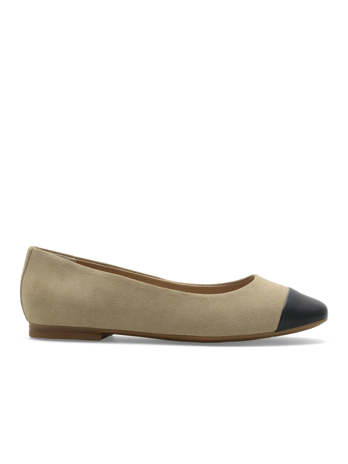 Trieste Ballerina Leather Beige
