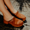 Clogs Suede Leather Brown - Bilde 21