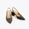 Roberto Rosso Pia Sling-back Satin - coffee - Bilde 4