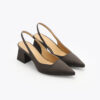 Roberto Rosso Pia Sling-back Satin - coffee - Bilde 3