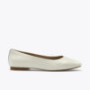 Trieste Ballerina Leather Cream