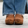 Clogs Suede Leather Brown - Bilde 16