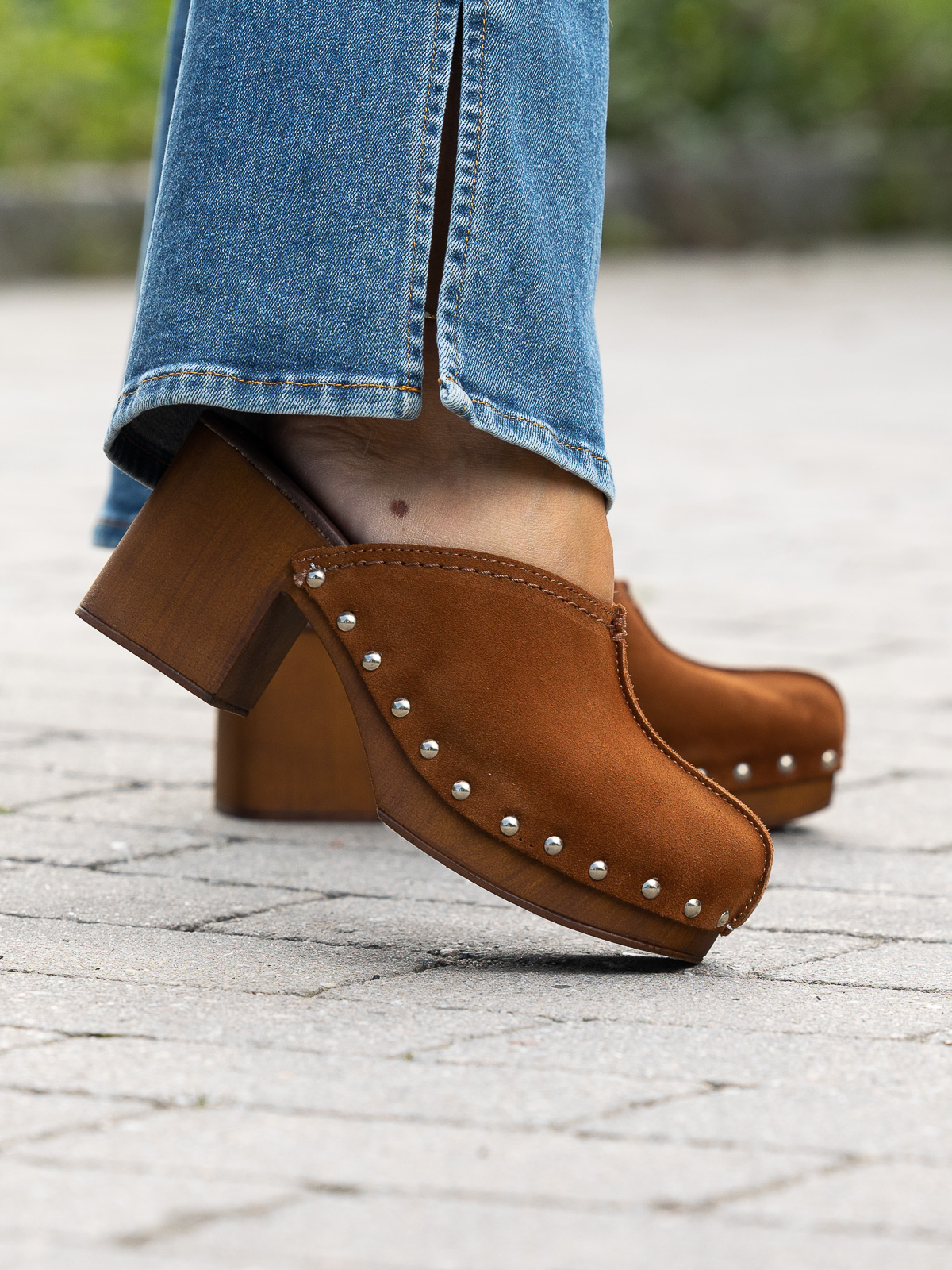 Clogs Suede Brown
