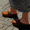 Clogs Suede Leather Brown - Bilde 26