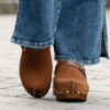 Clogs Suede Leather Brown - Bilde 13