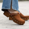 Clogs Suede Leather Brown - Bilde 6