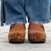 Clogs Suede Leather Brown - Bilde 10