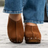 Clogs Suede Leather Brown - Bilde 27