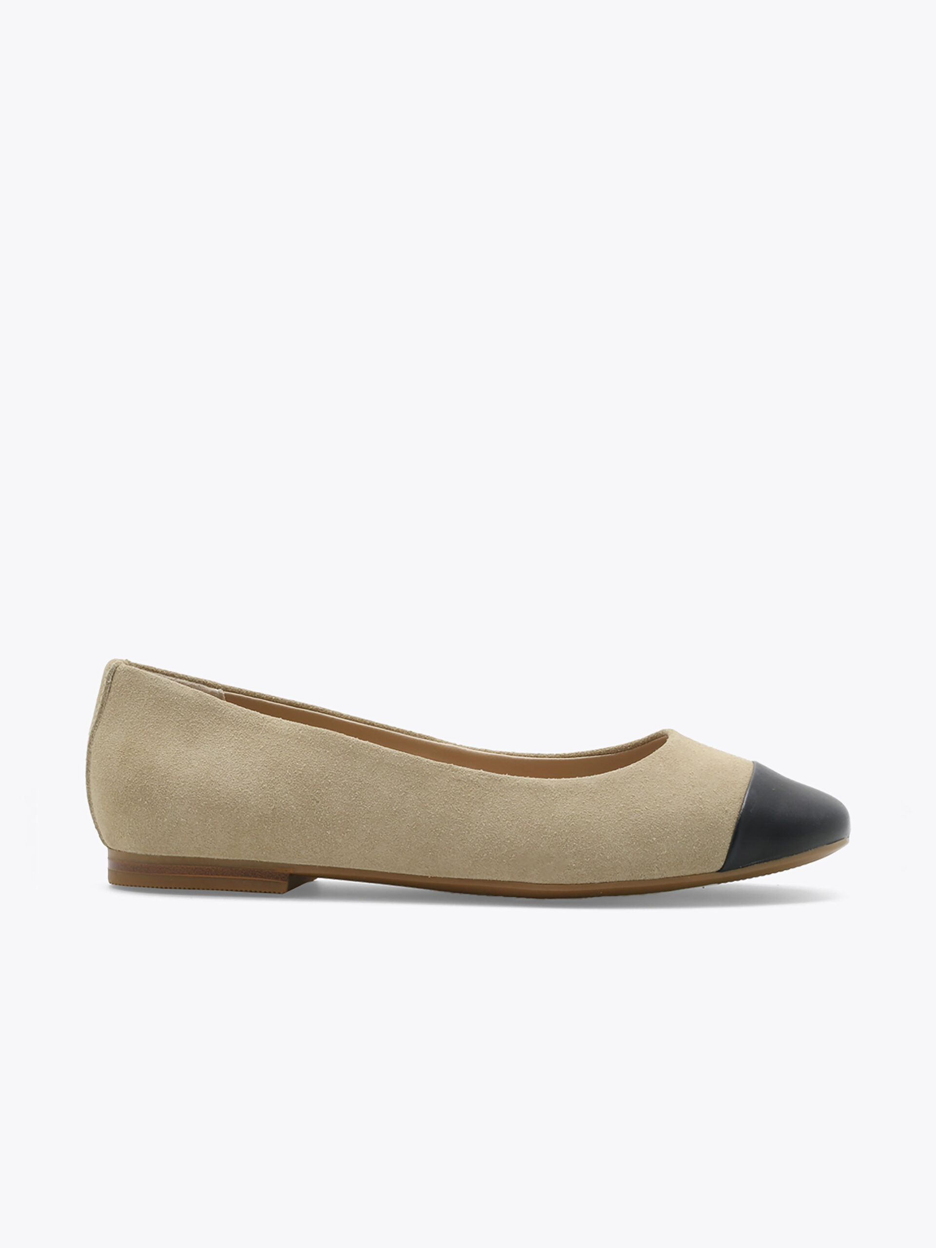 Trieste Ballerina Leather Beige